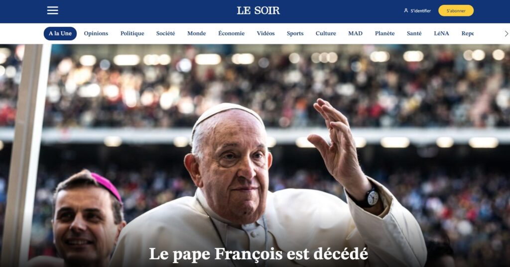 Galleria foto 'Papa Francesco, la notizia della morte sui siti internazionali' - foto 6