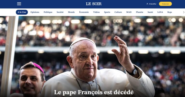 Papa Francesco, la notizia della morte sui siti internazionali
