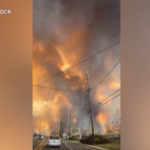 Usa: incendio in New Jersey: le immagini del vasto rogo