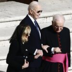 Joe Biden Funerali di Papa Francesco in Piazza San Pietro