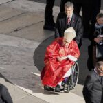 Cardinale Camillo Ruini ai funerali di Papa Francesco