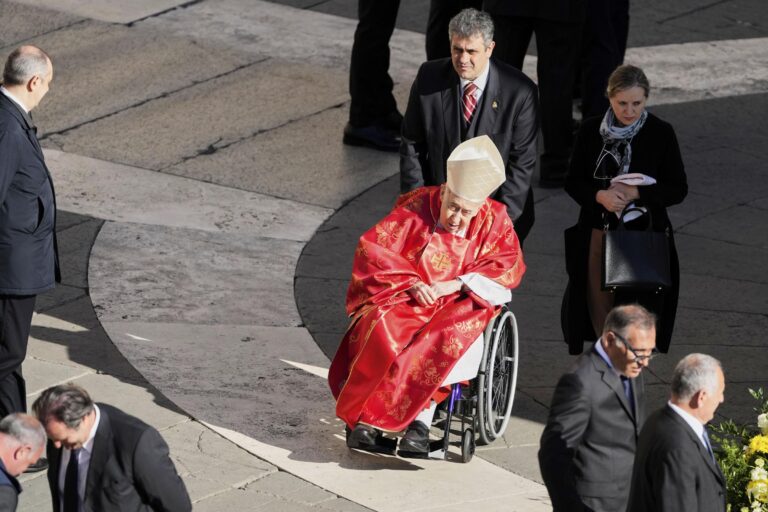 Cardinale Camillo Ruini ai funerali di Papa Francesco
