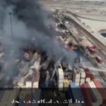 Esplosione Iran, continuano gli sforzi per spegnere l’incendio nel porto di Shahid Rajaei