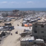 Gaza, drone israeliano colpisce Khan Younis: l’attacco ripreso in un video