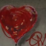 Banksy e il palloncino a forma di cuore, pezzo di muro all’asta a New York