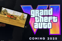 Un'immagine promozionale di GTA VI, con la precedente data di uscita del 2025