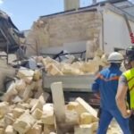 Lecce, crolla palazzina a Carmiano: i soccorsi nel video dei vigili del fuoco