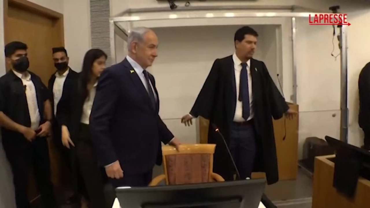 Israele, Netanyahu in tribunale per processo corruzione Israele, Netanyahu in tribunale per processo corruzione