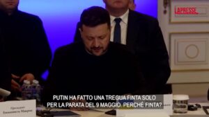Ucraina, Zelensky: “Tregua Putin finta, raid al fronte continuano”