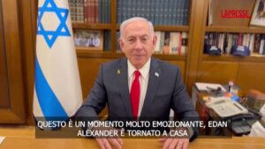 Israele, Netanyahu sul rilascio dell’ostaggio Edan Alexander: “Momento molto emozionante”