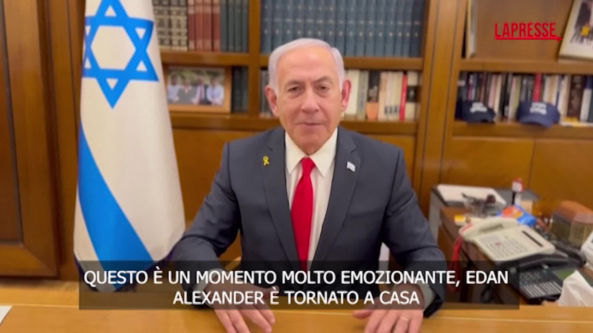 Israele, Netanyahu sul rilascio dell’ostaggio Edan Alexander: “Momento molto emozionante” Israele, Netanyahu sul rilascio dell’ostaggio Edan Alexander: “Momento molto emozionante”