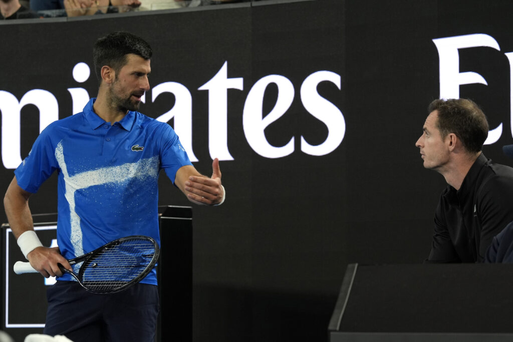 Novak Djokovic si separa dal coach Andy Murray Novak Djokovic si separa dal coach Andy Murray