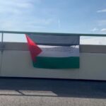 Salone del Libro 2025, bandiera della Palestina sul tetto del Lingotto