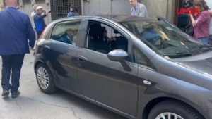 Chiara Petrolini arrivata in tribunale a Parma