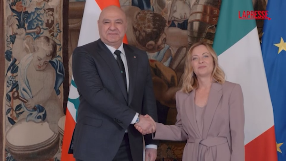 Libano, Meloni riceve il presidente Aoun: “Può voltare pagina, l’Italia è al vostro fianco”