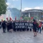 Milano, scontri tra polizia e manifestanti al corteo anti Remigration