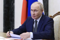 Il presidente russo Vladimir Putin al Cremlino