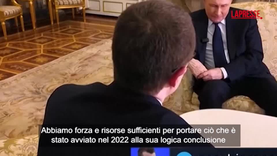 Ucraina, Putin: “Abbiamo la forza per portare il conflitto alla sua logica conclusione” Ucraina, Putin: “Abbiamo la forza per portare il conflitto alla sua logica conclusione”