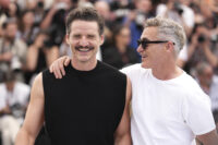 Pedro Pascal, left, and Joaquin Phoenix pose for photographers at the photo call for the film 'Eddington' at the 78th international film festival, Cannes 2025, southern France, Saturday, May 17, 2025. (Photo by Scott A Garfitt/Invision/AP)