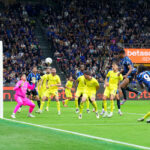 Dumfries segna il gol del 2-1 in Inter-Lazio