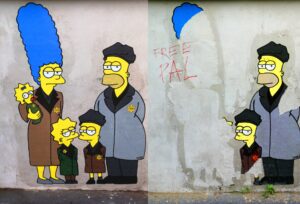 Opera aleXsandro Palombo Shoah Simpson