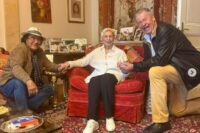 Al Bano e Sophia Loren in una foto pubblicata sui social da Daniel Iseli