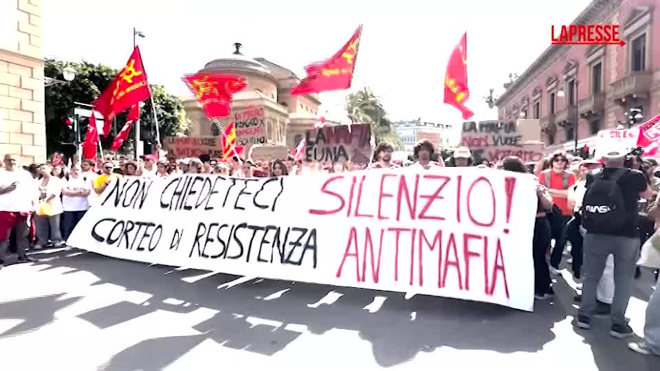 strage capaci corteo di ‘resistenza antimafia a palermo