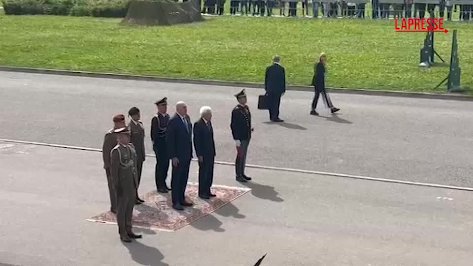 modena mattarella e crosetto alla cerimonia degli allievi ufficiali