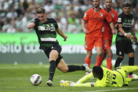 Victor Gyokeres in azione con lo Sporting Lisbona