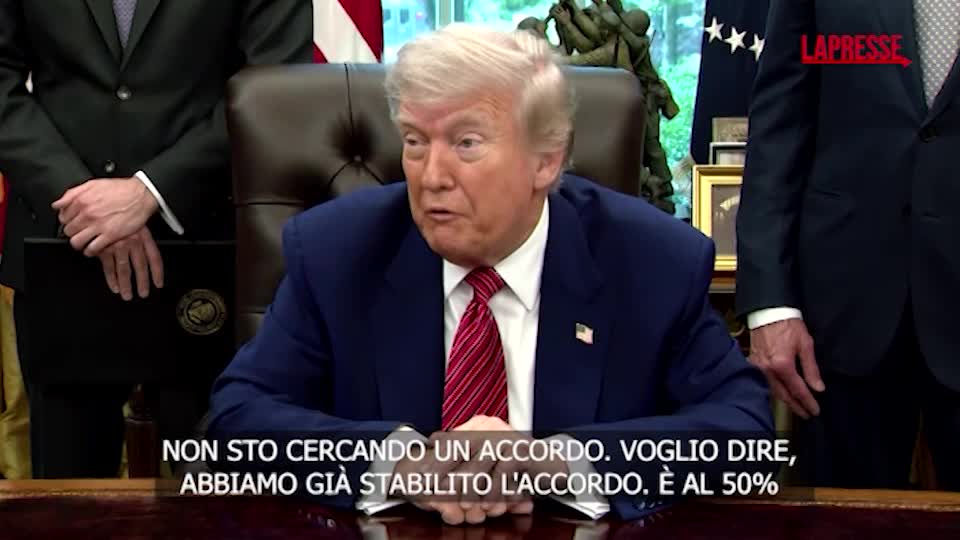 dazi trump non cerco accordo con la ue