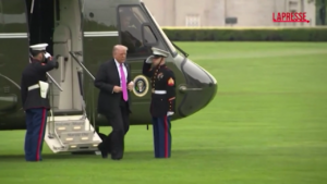 Usa, Trump arriva a West Point per il discorso inaugurale