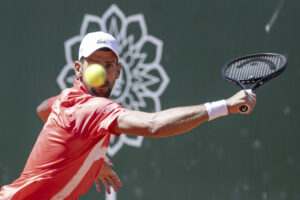 Novak Djokovic nella finale del torneo Atp 250 di Ginevra 2025