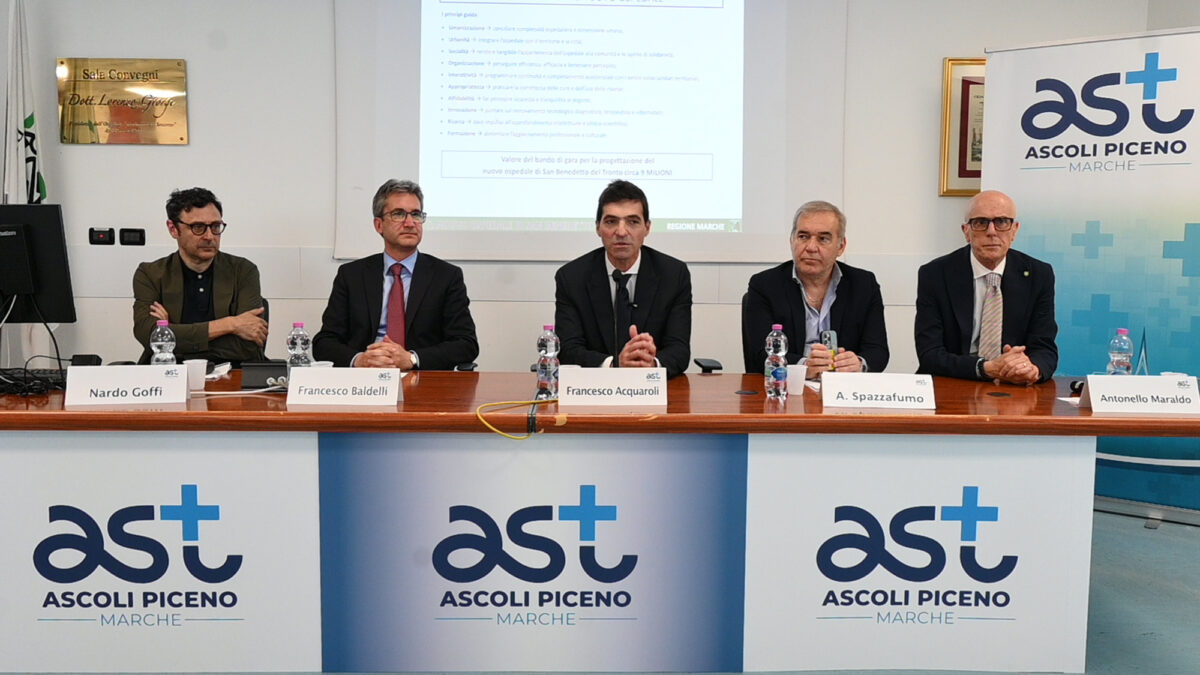 Marche, approvato il progetto per l’ospedale di San Benedetto del Tronto