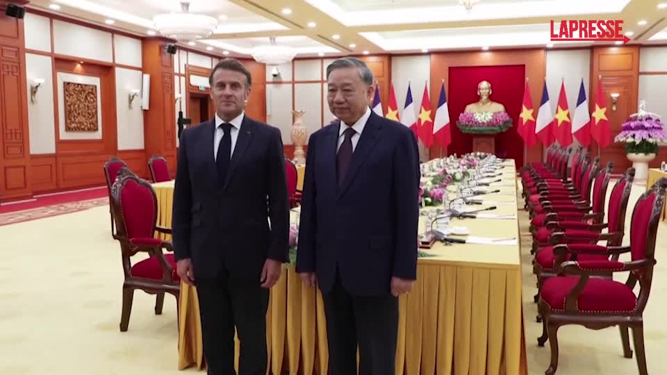 macron in vietnam l incontro col segretario del partito comunista