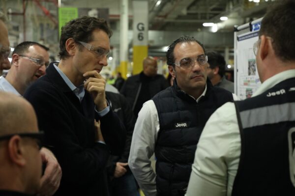 Antonio Filosa, il nuovo Ceo di Stellantis, insieme a John Elkann