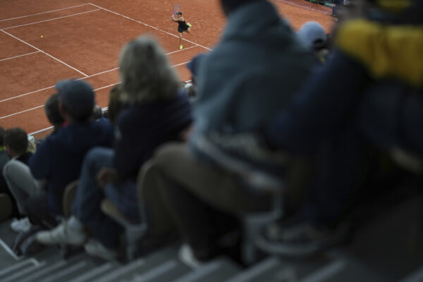 Un momento di una partita del Roland Garros 2025 il 27 maggio