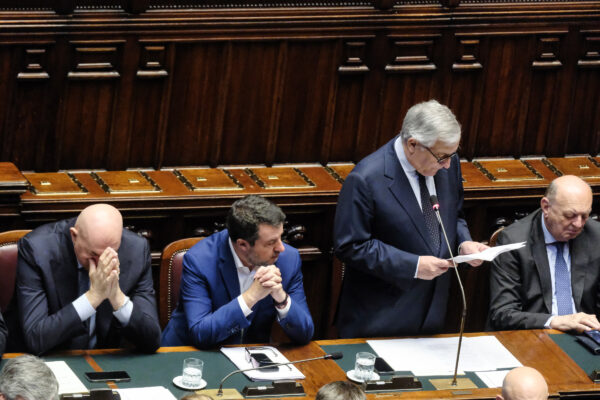 Il ministro degli Esteri, Antonio Tajani, nella sua informativa alla Camera sulla situazione nella Striscia di Gaza