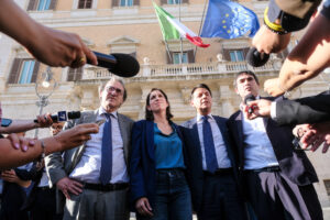 I leader del centrosinistra presentano la manifestazione del 7 giugno a Roma per Gaza