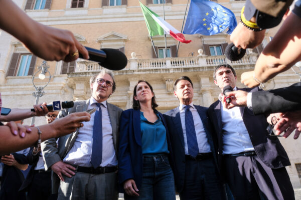 I leader del centrosinistra presentano la manifestazione del 7 giugno a Roma per Gaza