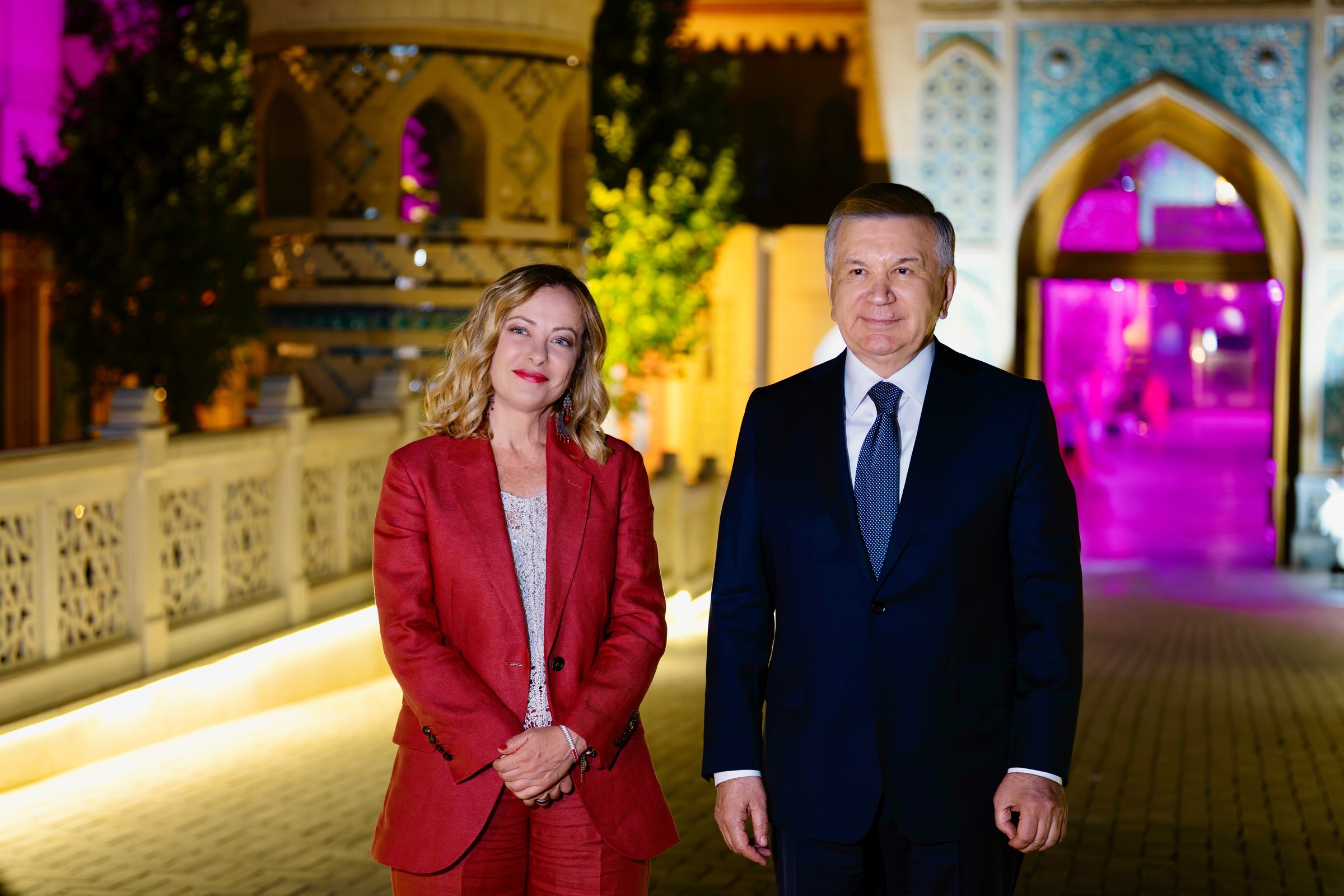 Meloni in Uzbekistan, bilaterale a Samarcanda con Mirziyoyev: “Rafforzare partenariato”