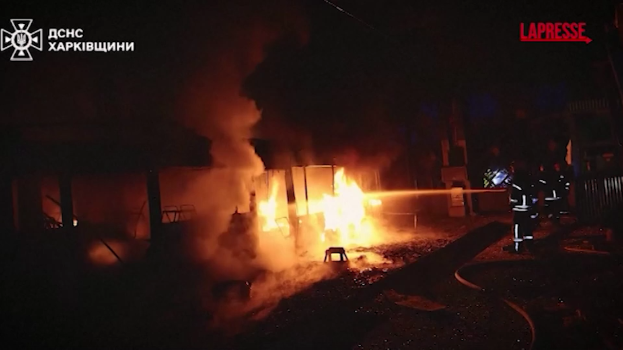 Ucraina, droni e missili russi su Kharkiv Ucraina, droni e missili russi su Kharkiv