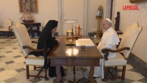 Papa Leone XIV, in Vaticano l’incontro con il Patriarca ortodosso Bartolomeo I
