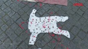 A Lisbona un’installazione artistica ricorda i bambini morti a Gaza