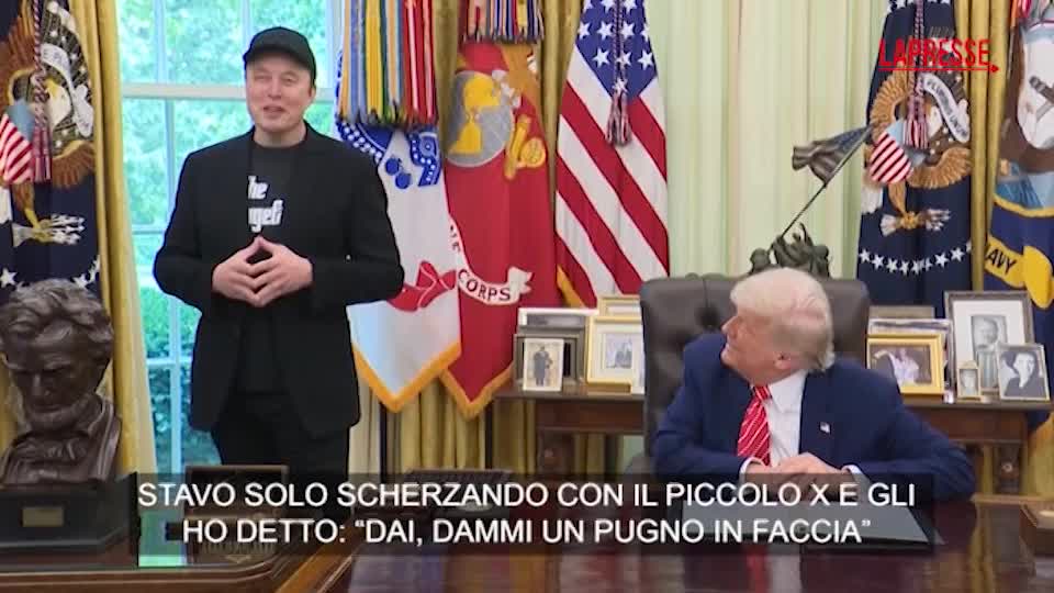 Elon Musk alla Casa Bianca con un occhio nero: “È stato mio figlio X”