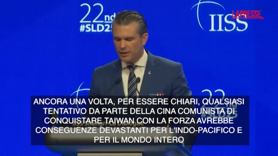 Hegseth: “Cina si prepara a prendere il controllo di Taiwan”