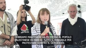 Gaza, Greta Thunberg a Catania con Freedom Flottilla: “Continuare a protestare contro genocidio”