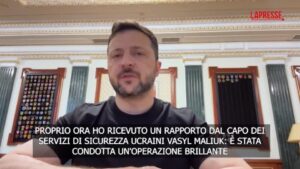 Ucraina, Zelensky: “Fatto operazione brillante in territorio russo”