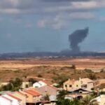 Gaza, alte colonne di fumo dalla Striscia
