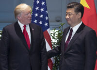 Donald Trump e Xi Jinping nel 2017. I due terranno presto un colloquio sul tema dei dazi