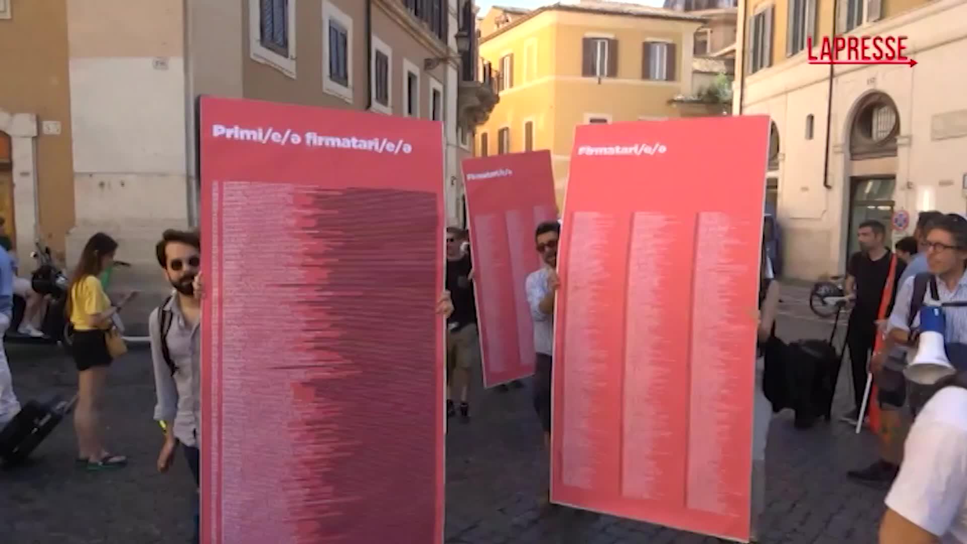 università presidio precari a montecitorio ci tolgono possibilità di progettare una vita adulta